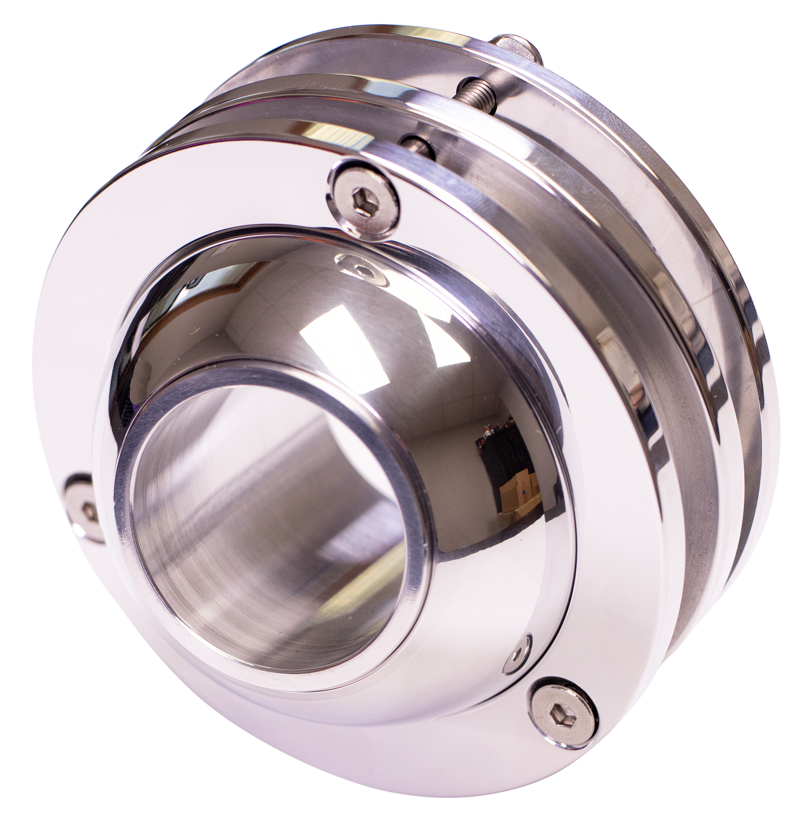 Floor Mount Swivel Ball Polished 1 1/2-inch