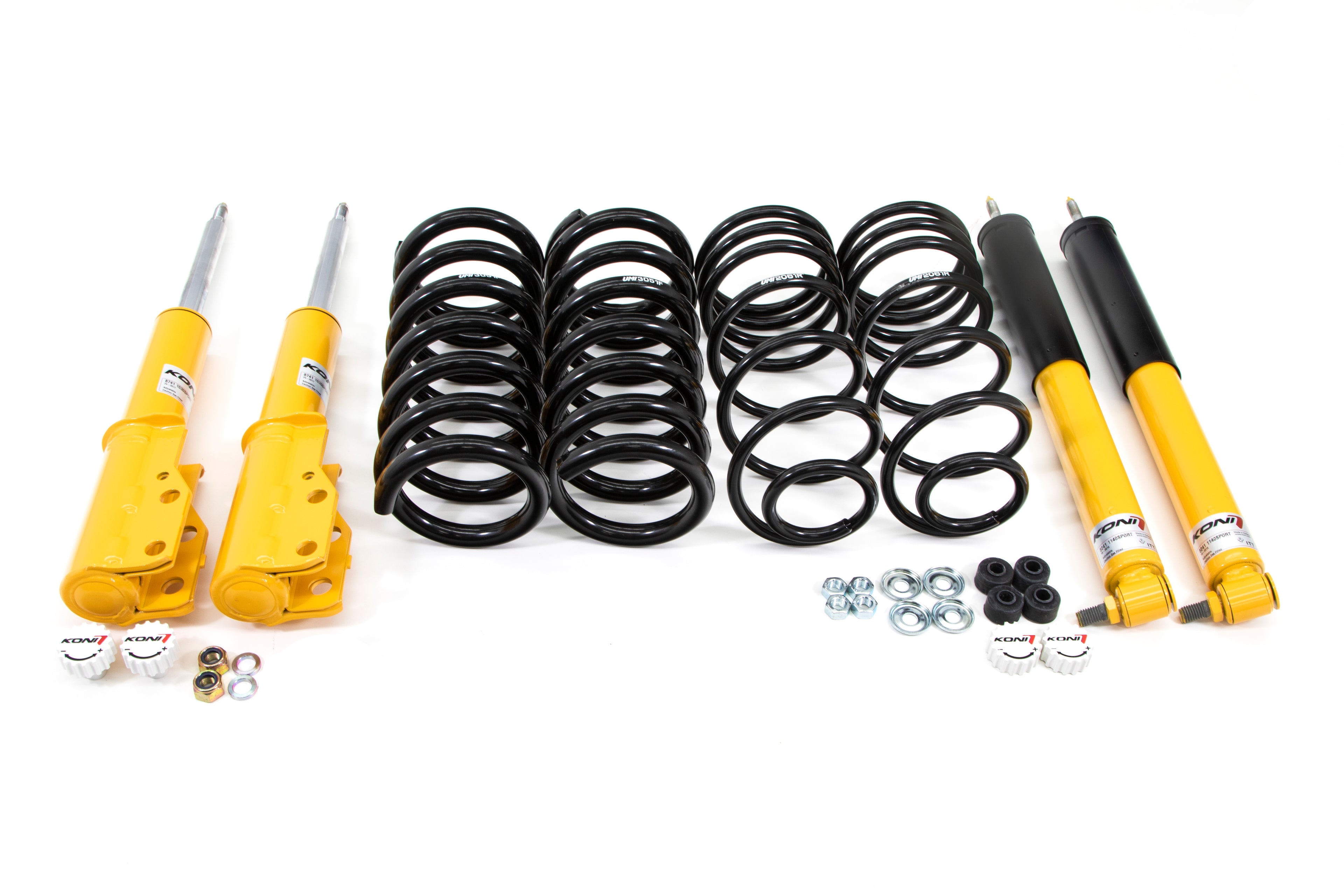 207305 - 1982-1992 GM F-Body Lowering Spring Kit, 1"–1.5" lowering, Koni On-Car