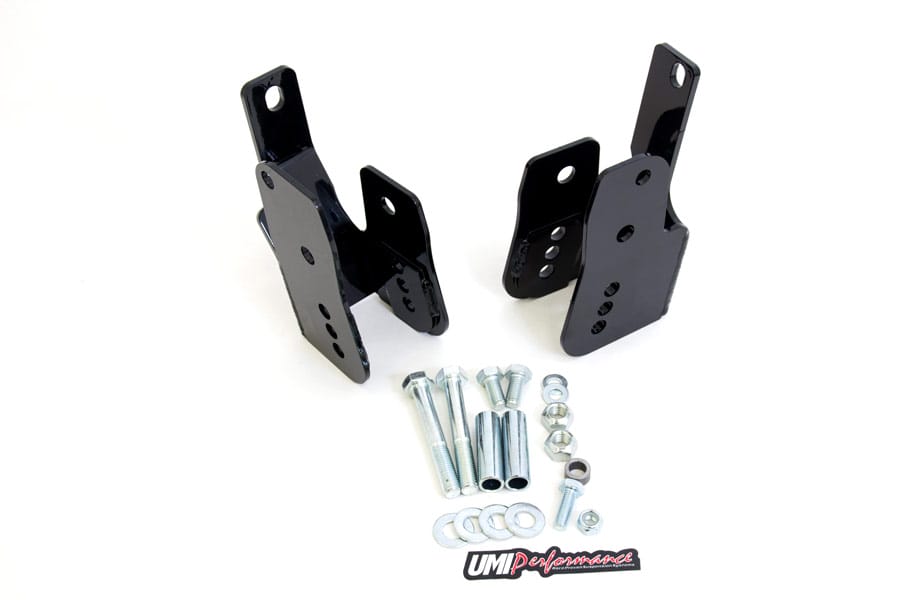 1060 - 2005-2014 Ford Mustang Rear Control Arm Relocation Brackets- Bolt In