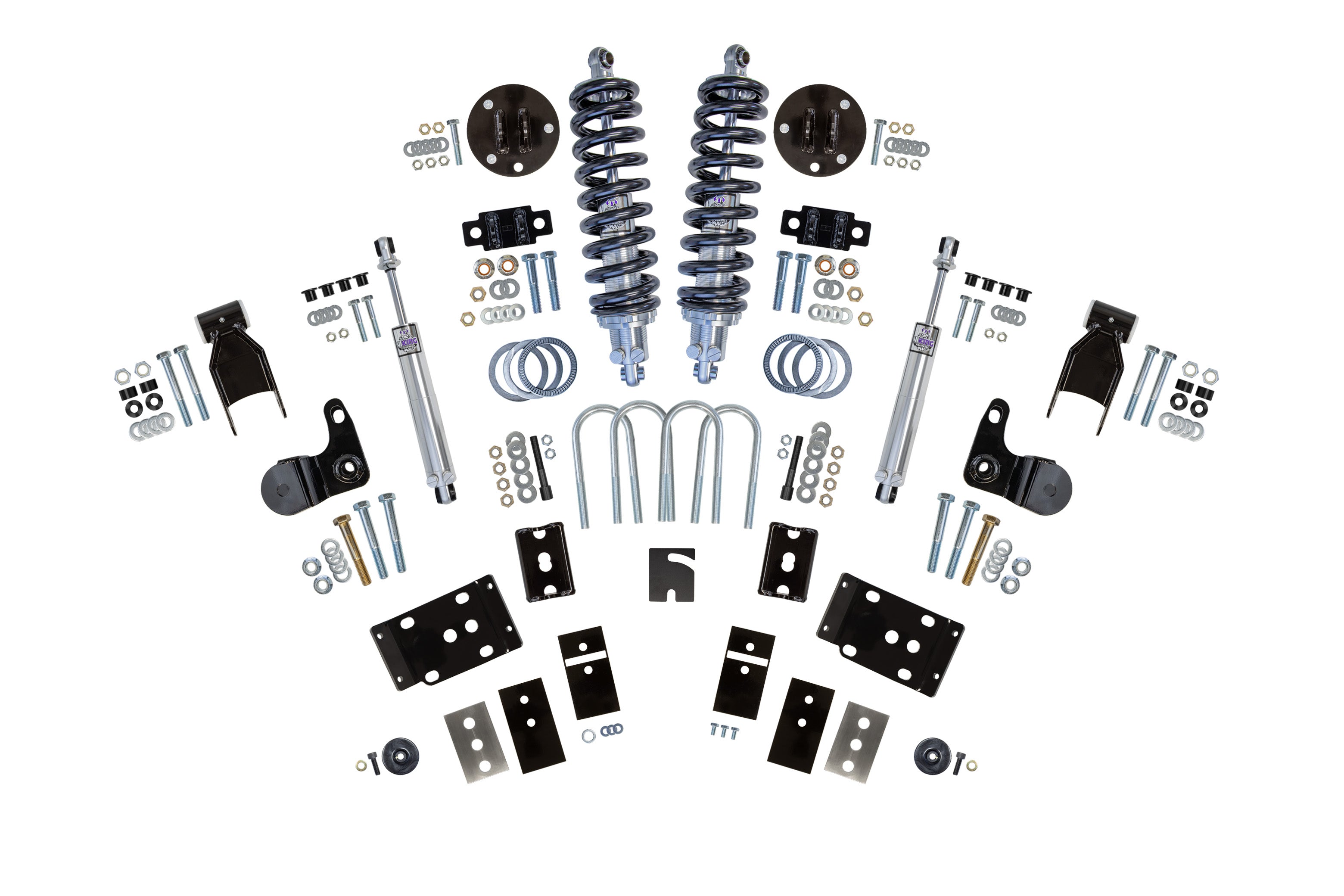 656063 2015-2024 Ford F-150 Complete Lowering Kit, Adjustable Height, 4WD