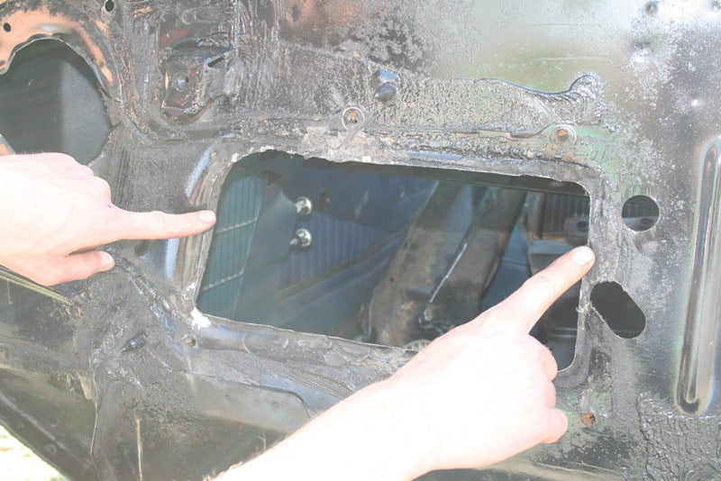 4030 - 1964-1972 GM A-Body Heater Box Delete Panel
