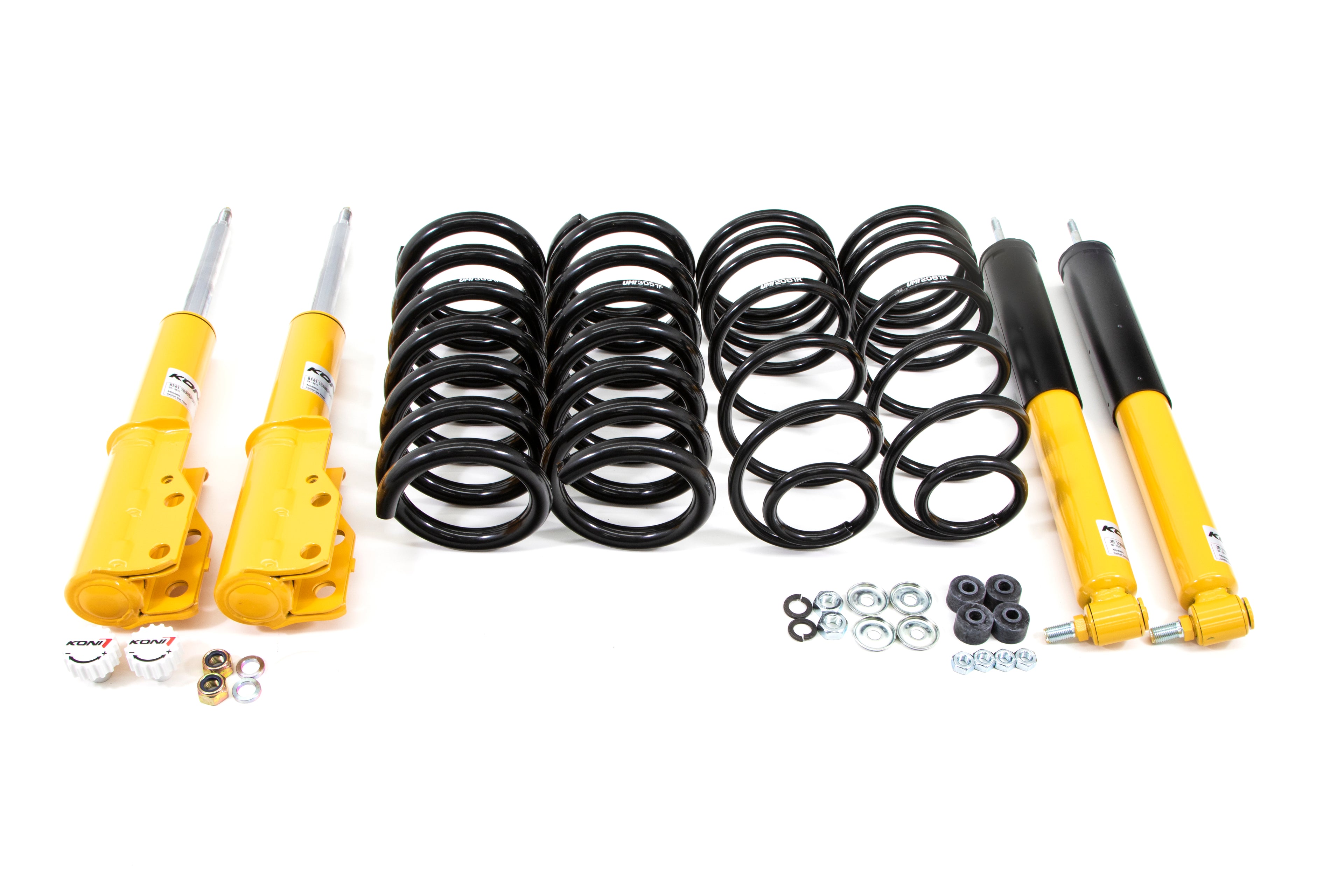 207306 - 1982-1992 GM F-Body Lowering Spring Kit, 1"–1.5" lowering, Koni Off-Car
