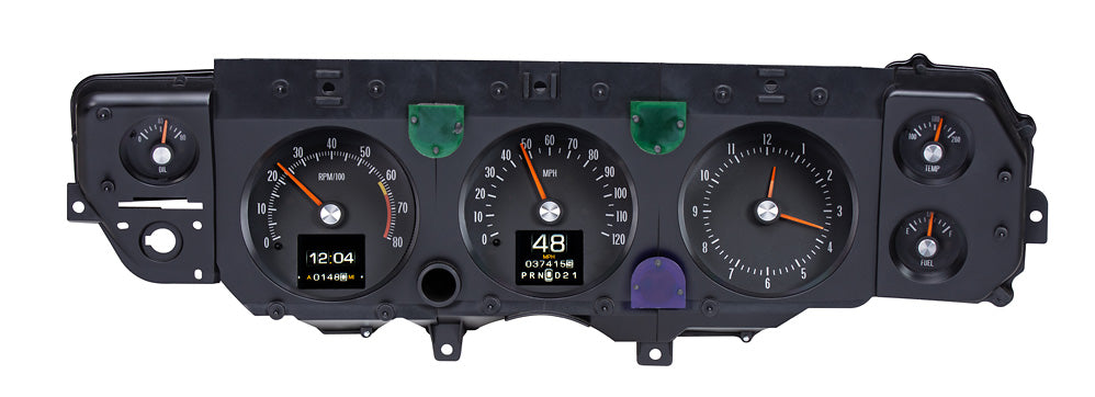 Cluster shown with optional bezel