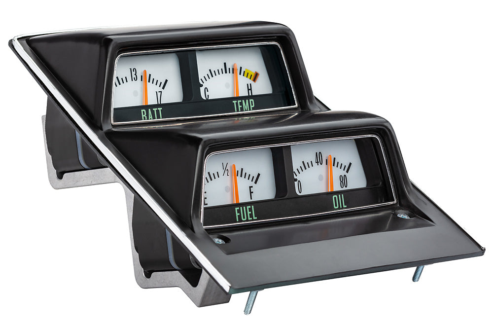 Console gauges angled view