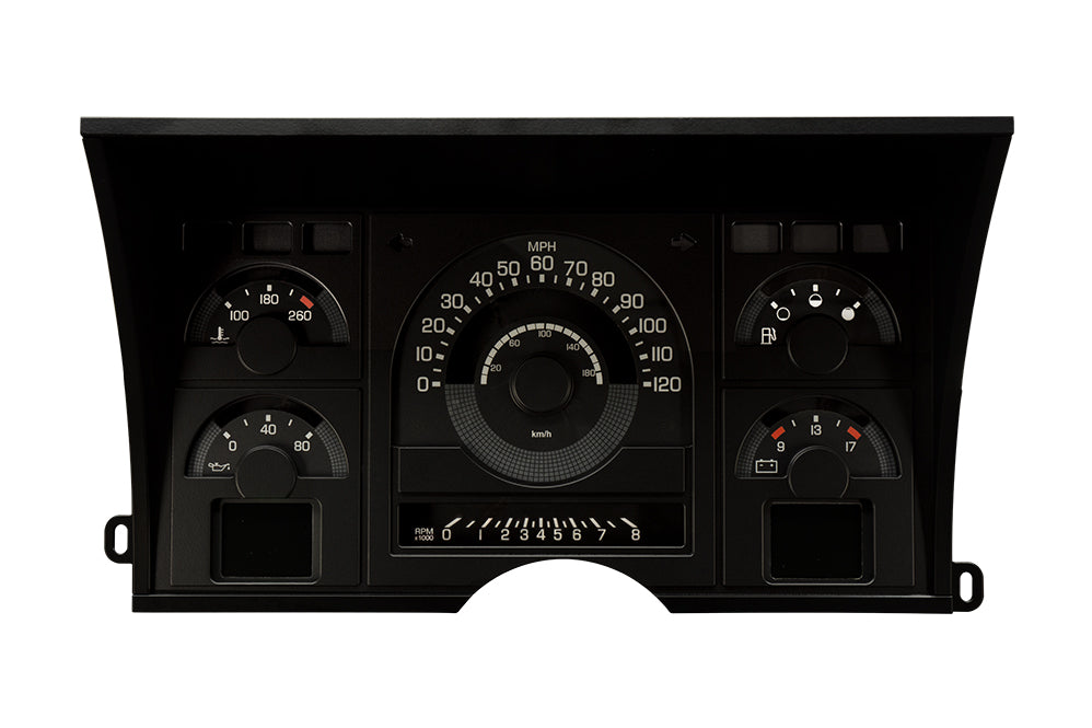 Cluster (blank displays)